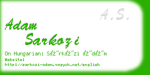 adam sarkozi business card